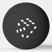 Dobbelsteen, dobbelstenen. Gokken, kansspel, geld 卓球ボール (正面)