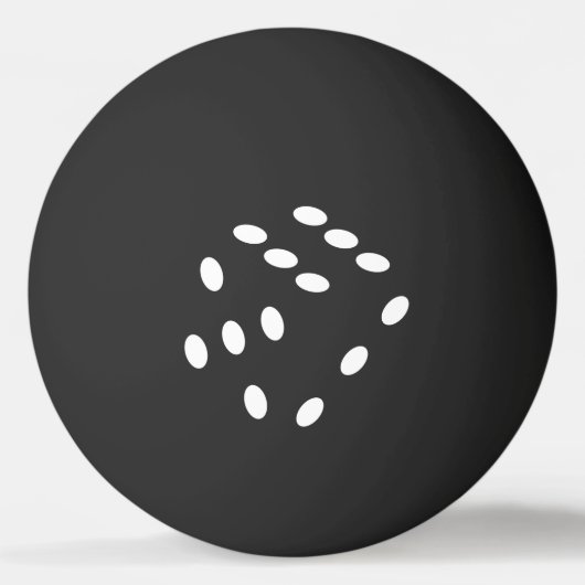 Dobbelsteen, dobbelstenen. Gokken, kansspel, geld 卓球ボール (正面)