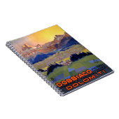 Dobbiaco Toblach Italyヴィンテージ旅行ポスター ノートブック (右側)