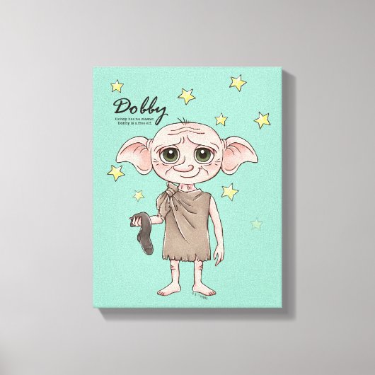 Dobby Watercolor Character Art キャンバスプリント (正面)