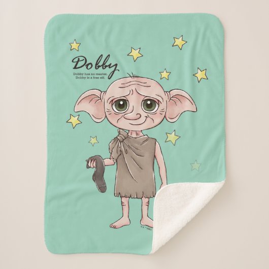 Dobby Watercolor Character Art シェルパブランケット (正面)