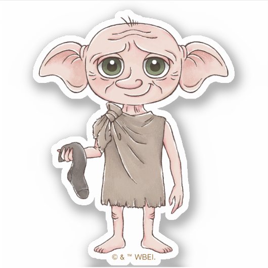 Dobby Watercolor Character Art シール (正面)