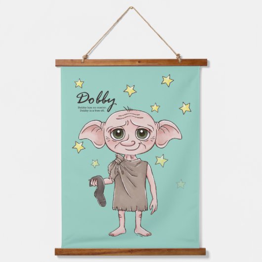 Dobby Watercolor Character Art 吊り下げ型タペストリー (正面)