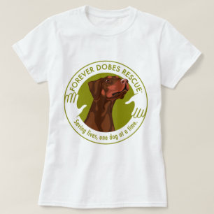 dobe赤uncropped耳ロゴ8 29 11 tシャツ