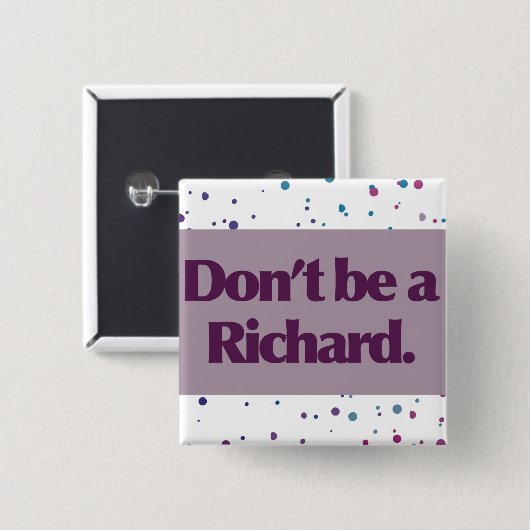 Do'be a Richard Button 缶バッジ (正面&裏面)