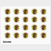 dobe-red-uncrop-ear-logo-8-29-11 ラウンドシール (シート)