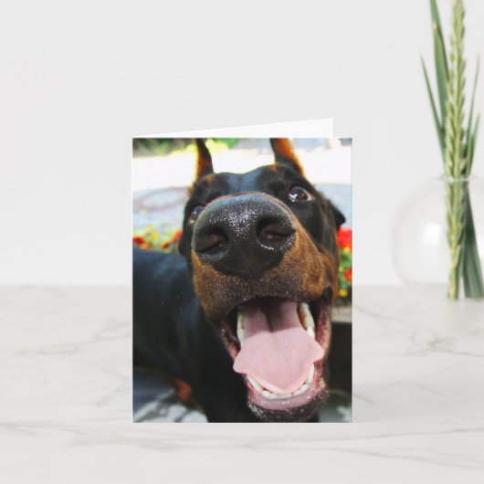 Dobermanノートカード カード (正面)
