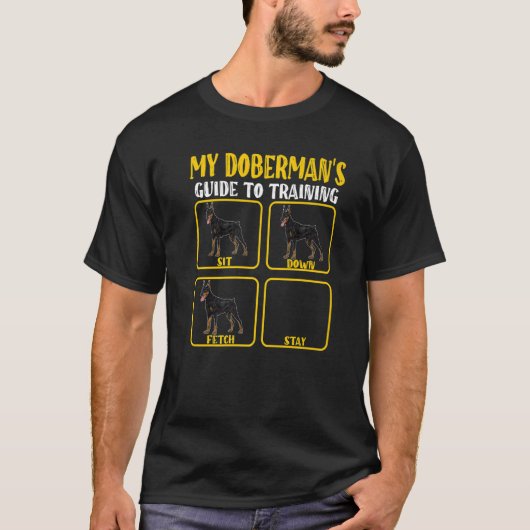 doberman犬はdobermansママのためのトレーニングをガイド tシャツ (正面)