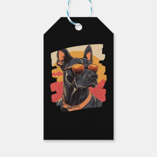 Doberman ギフトタグ (正面)