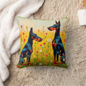 Doberman クッション (ブランケット)