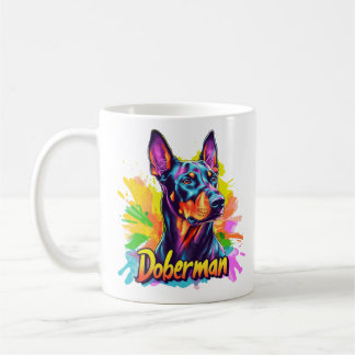 Doberman コーヒーマグカップ