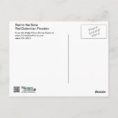 Doberman – 赤 – 骨に悪い ポストカード (裏面)