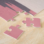 Doberman Balancing Perfect Heart Vector Valentine ジグソーパズル (側面)