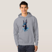 Doberman Bet Gen Z Tech Style Hoodie パーカ (正面フル)