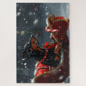 Doberman Dog Christmas Festive ジグソーパズル (縦)