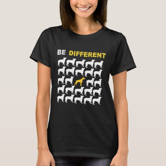 Doberman Dog Owner Be Different Tシャツ (正面)