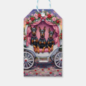 Doberman Dog Valentine's Day  ギフトタグ (裏面)