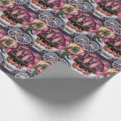 Doberman Dog Valentine's Day  ラッピングペーパー (角)