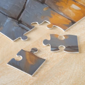 Doberman Dogs Christmas Snow Holiday  ジグソーパズル (側面)