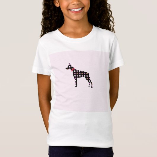 Doberman Dots Pattern Tシャツ (正面)