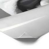 Doberman in Bathrobe, Funny Bathroom Art ポスター (角)