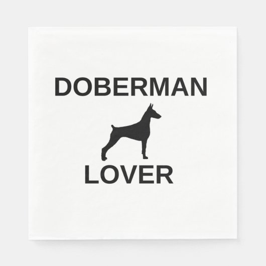 doberman lover スタンダードランチョンナプキン (正面)