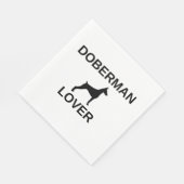 doberman lover スタンダードランチョンナプキン (角)