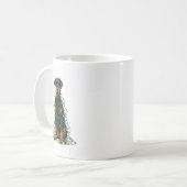 Doberman Nscher Christmas I'm Fine Everything Is F コーヒーマグカップ (正面左)