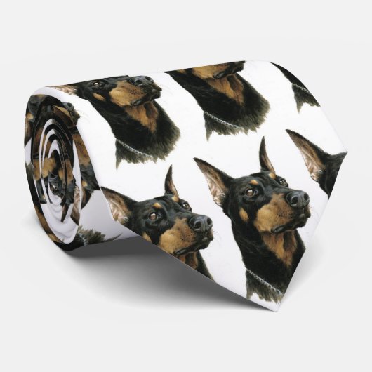 doberman_pinscherのタイ ネクタイ (ロール)
