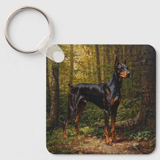 Doberman Pinscher キーホルダー (正面)