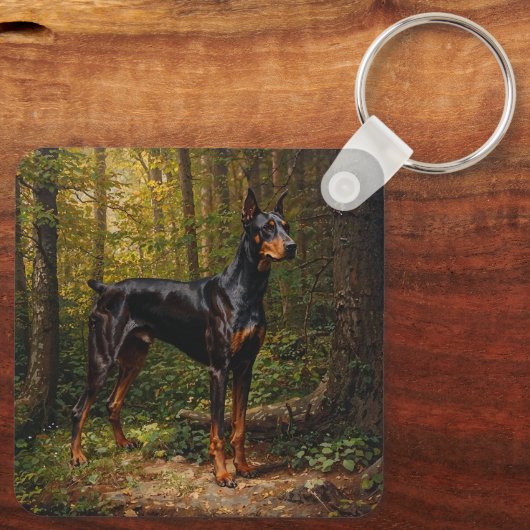 Doberman Pinscher キーホルダー (裏面)