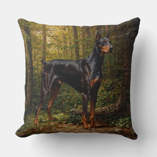 Doberman Pinscher クッション (正面)