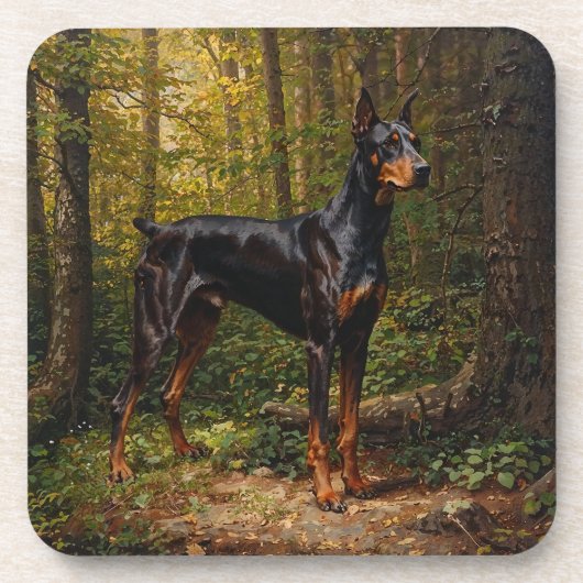 Doberman Pinscher コースター (正面)