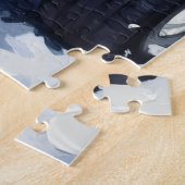 Doberman Pinscher Christmas Red Truck Holiday ジグソーパズル (側面)