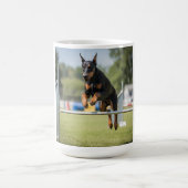 Doberman Pinscher Elegant Coffee Mug コーヒーマグカップ (中央)