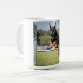 Doberman Pinscher Elegant Coffee Mug コーヒーマグカップ (正面左)