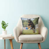 Doberman Pinscher Elegant Throw Pillow クッション (椅子)