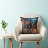 Doberman Pinscher Elegant Throw Pillow クッション (椅子)