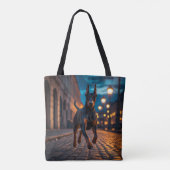 Doberman Pinscher Elegant Tote Bag トートバッグ (裏面)