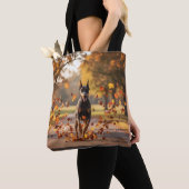 Doberman Pinscher Elegant Tote Bag トートバッグ (クローズアップ)