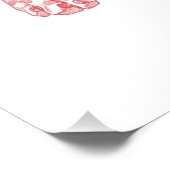 Doberman Pinscher Pencil Drawing Portrait Poster ポスター (コーナー)