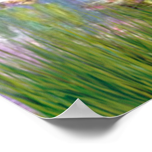 Doberman Pinscher (red) - Lilies 2 ポスター (角)