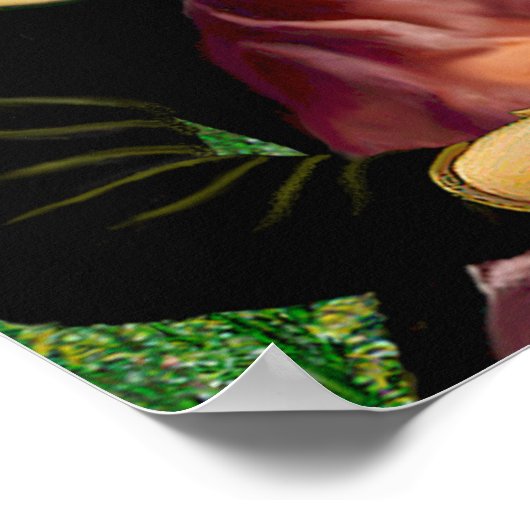 Doberman Pinscher  (red) - Mona Lisa ポスター (角)