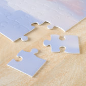 Doberman Pinscher Snowy Village Santa Hat Christma ジグソーパズル (側面)