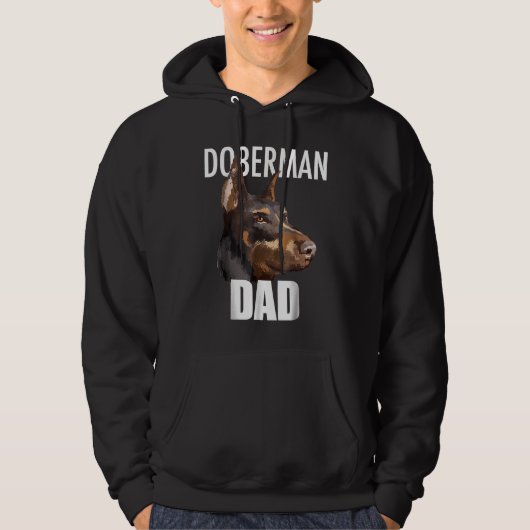 Doberman Pinscher Tee Best Doberman Dad Ever  Dog パーカ (正面)