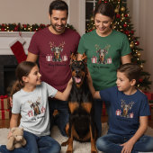Doberman Reindeer Tシャツ
