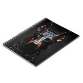 Doberman Steel Vibeシルエット垂直 ノートブック (左側)