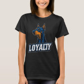 Dobermann – Symbol der Loyalität | LOYALTY Tシャツ (正面)