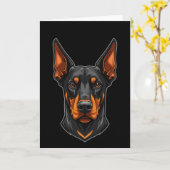 Dobermann Vibes – Für alle mit ’nem Dobie カード (黄色い花)