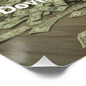 dobishはより多くのお金を印刷することを意味する ポスター (コーナー)